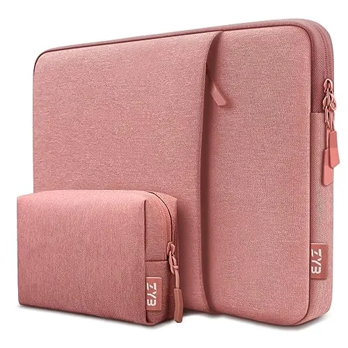 15,6 Zoll Laptoptasche Laptophülle,ZYB Sleeve Wasserdicht Hülle Laptop Tasche 15.6 für 15 Zoll Notebook Lenovo Thinkpad Ideapad HP Acer Dell Surface Laptop,2025-2019 MacBook PRO 16 M4-M1-Rosa