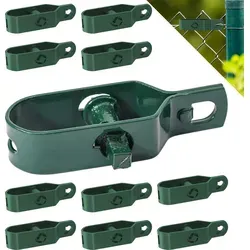 Fepro® Drahtspanner verzinkt, grün kunststoffbeschichtet, 90mm - 10 Stück für zuverlässige Drahtspannung - Der Fepro® Drahtspanner sorgt für präzise Drahtspannung in Zaun- und Bauprojekten. Robust, witterungsbeständig und einfach zu bedienen – ideal für verschiedene Drahtdurchmesser.