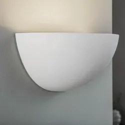 Lindby Wandleuchte Pascali, dimmbar, Modern - Moderne Wandleuchte aus Gips in schlichtem Weiß, individuell gestaltbar durch Überstreichen. Ideal für stimmungsvolle Akzentbeleuchtung in jedem Raum.
