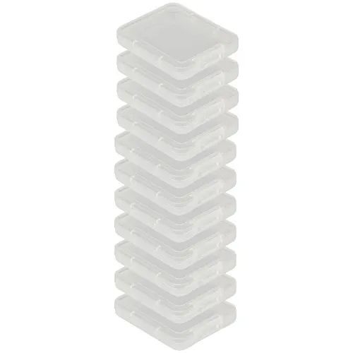 Poppstar 10x CF - Compact Flash Speicherkarten Schutzbox, Aufbewahrungsbox für den Transport