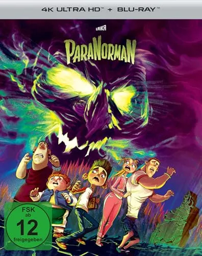 ParaNorman Steelbook Edition - 4K-UHD + Blu-ray - Animierter Horrorfilm für Kinder ab 12 Jahren, inklusive hochwertigem Steelbook und atemberaubender 4K-UHD-Qualität.