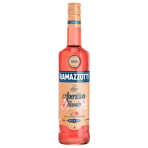 Ramazzotti Rosato - Fruchtiger Italian Aperitif - Likör & Kräuterschnaps, mit fruchtiger Note und erfrischendem Geschmack, ideal für gesellige Anlässe.
