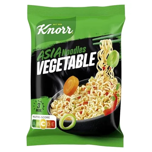 Knorr Asia Noodles Vegetable Instant Nudeln, schneller Asia Snack 70 g