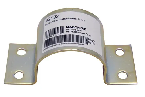 Televes Mastschelle MASCH 76 G – Robuste Befestigungsschelle - Hochwertige Mastschelle für die sichere Montage von Antennen und Rohren. Aus verzinktem Stahl, geeignet für Durchmesser von 76 bis 80 mm. Ideal für den professionellen Einsatz im Antennenzubehör.