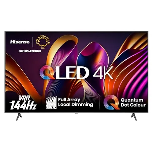 Hisense 65E7NQ Pro - 65 Zoll 4K UHD QLED Smart TV, beeindruckendes Full Array Local Dimming und Game Mode Pro für ultimatives Gaming-Erlebnis