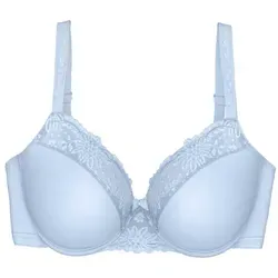 Triumph Ladyform Soft W Minimizer-BH 85F Ice - Funktionsunterwäsche, reduziert optisch um eine Cup-Größe, breite Seitenpartie für extra Unterstützung und stilvoller Spitzenbesatz an den Cups.