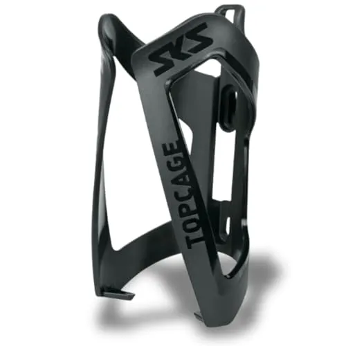SKS GERMANY TOPCAGE Black Flaschenhalter für Fahrräder - Leichter Fahrradflaschenhalter aus hochwertigem Kunststoff. Der verstellbare Fanghaken sorgt für eine sichere Arretierung von Flaschen und passt perfekt zu verschiedenen Fahrradtypen.