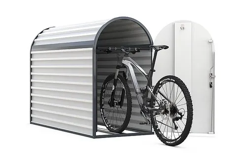 Fahrradunterstand aus Stahl BikeBox 3 | Fahrradgarage abschließbar wetterfest