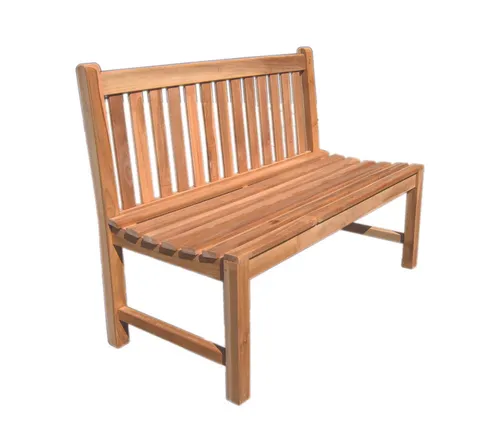 Lex Premium Teak Gartenbank 120 cm - Hochwertige Teakbank aus nachhaltig bewirtschaftetem Holz, handgefertigt mit optimalem Sitzkomfort. Ideal für Garten und Terrasse – wetterfest und langlebig.