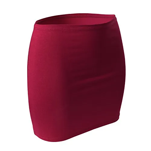 CFLEX Damen Variotube-Nierenwärmer, Shirtverlängerung, Minirock aus Baumwolle - Cerise XS-S