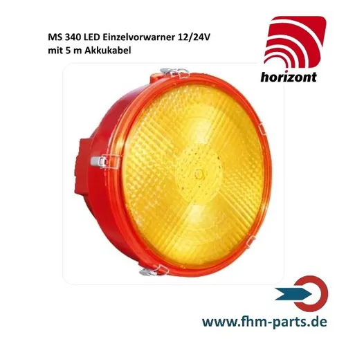 MS 340 LED Horizont Blitz Vorwarnleuchte 12/24V - Sonstige, energieeffiziente LED-Technik mit 4 Hochleistungs-LEDs für optimale Lichtverteilung und einfache Handhabung durch 5-fach Schnappverschluss.