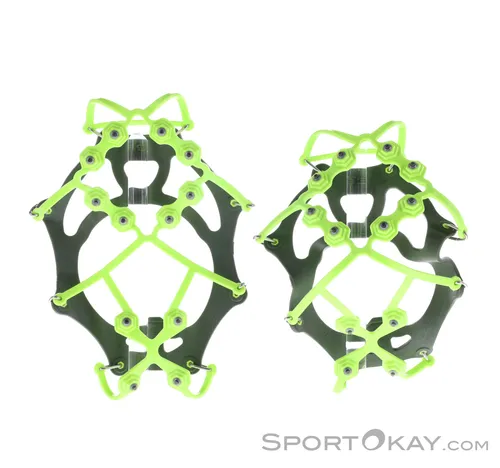 Snowline Hexa Grödel Spikes - Hell-Grün - Größe L - Trekkingzubehör mit rutschfesten Spikes für sicheren Halt auf Schnee und Eis, ideal für Wanderungen im Winter.