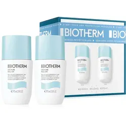Biotherm Deo Pure Roll-On Duo Set 2 x 75 ml - Deo Roll-On Set für alle Hauttypen, alkoholfrei und mit breiterer Roll-on-Fläche für mehr Komfort. Effektiver Schutz gegen Gerüche mit angenehmem Duft und pflegenden Inhaltsstoffen.