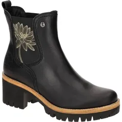 Panama Jack Pia B26 schwarz Stiefel 37 EU - Elegante schwarze Stiefel aus Leder in Größe 37 mit 4 cm Absatzhöhe. Komfortabler Gummizug und robuste Gummisohle für einen stilvollen Auftritt.