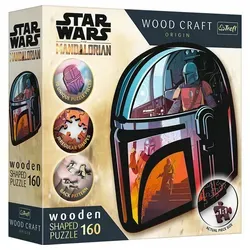 Trefl Puzzle Wood Craft Star Wars The Mandalorian, 160 Puzzleteile bunt