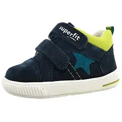 Superfit Moppy Lauflernschuhe für Jungen und Mädchen, BLAU/HELLGRÜN 8020, 20 EU - Sneaker für Mädchen mit flexibler Laufsohle und hochwertigem Veloursleder-Textil-Material für optimalen Halt und Komfort beim Laufen lernen.