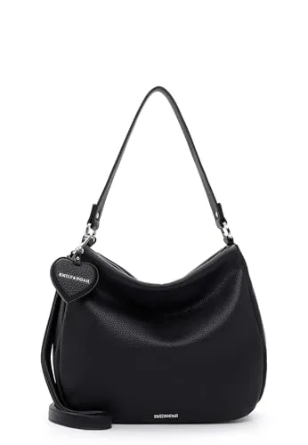EMILY & NOAH Beuteltasche E&N Enie, blue 500 - Stylische Umhängetasche aus Kunstleder mit einem Volumen von 9.860 l, ideal für den täglichen Gebrauch und schickes Design mit Single Lettering.