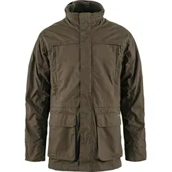 Fjällräven Värmland Barents 3 in 1 Hydratic Jacket M Herren (Dark Olive) Größe M - Vielseitige 3 in 1 Hydratic Jacke für Herren in Dunkeloliv, ideal für wechselhaftes Wetter. Mit G-1000® Silent Material bietet sie hohen Tragekomfort und Schutz bei Outdoor-Aktivitäten.