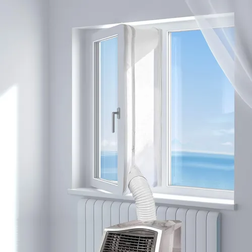 HOOMEE Fensterabdichtung für mobile Klimageräte Klimaanlagen Wäschetrockner