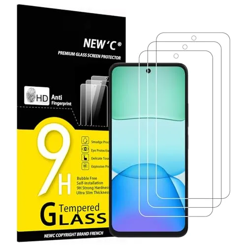 NEW'C 3 Stück für Xiaomi Redmi 13 4G/5G für Panzerglas, Frei von Kratzern, 9H Härte, HD Displayschutzfolie, 0.33mm Ultra-klar, Ultrabeständi