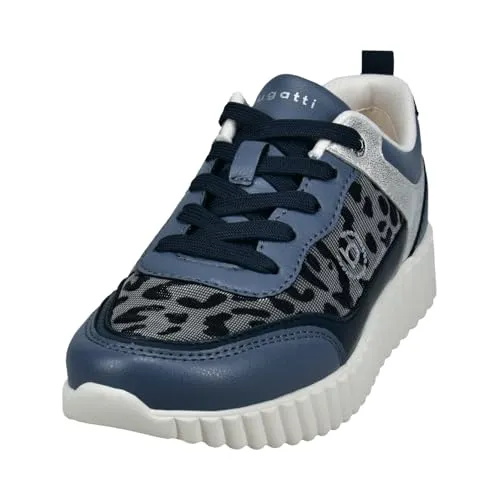 Bugatti Woman Carini Sneaker Blau - Schnürer mit trendigem Design und hervorragendem Tragekomfort, der sich perfekt zu Jeans, Kleidern oder Leggings kombinieren lässt.