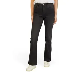 ONLY Schlagjeans Damen Bootcut Jeanshose ONLBLUSH - Modische Flared Fit Jeanshose in Washed Black mit Stretchanteil für optimalen Tragekomfort. 5-Pocket-Style und krempelbare Beinabschlüsse bieten vielseitige Stylingmöglichkeiten.
