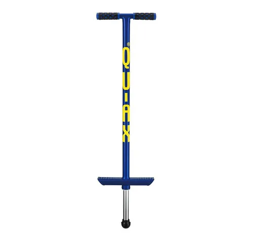 QU-AX Hüpfspielzeug Pogo-Stick - Blau, Gleichgewicht und Koordination trainieren - Outdoor-Spielzeug, fördert Gleichgewicht, Kondition und Koordination, ideal für aktive Kinder bis 50 kg.