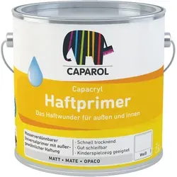 Caparol Capacryl Haftprimer Weiß - 375 ml - Hochwertiger Innenprimer für optimale Haftung und einfache Verarbeitung. Ideal für verschiedene Untergründe, mit guter Deckkraft und schnellem Trocknen.