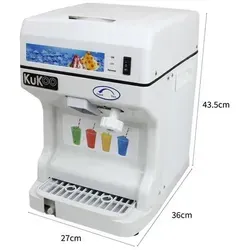Ice Shaver Eismaschine - Slusheis & Wassereis für jeden Anlass - Eismaschine für 120 kg/h, ideal für erfrischende Slush-Getränke. Perfekt für Strandbars und Partys, mit einstellbarer Eisfeinheit und sicherem Design.