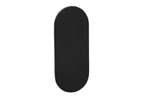 SO-TECH® Türbeschlag selbstklebende Edelstahl Tür-Rosetten mit 3M-VHB-Klebepad (1 St), Blindrosette oval 65x28x2mm schwarz