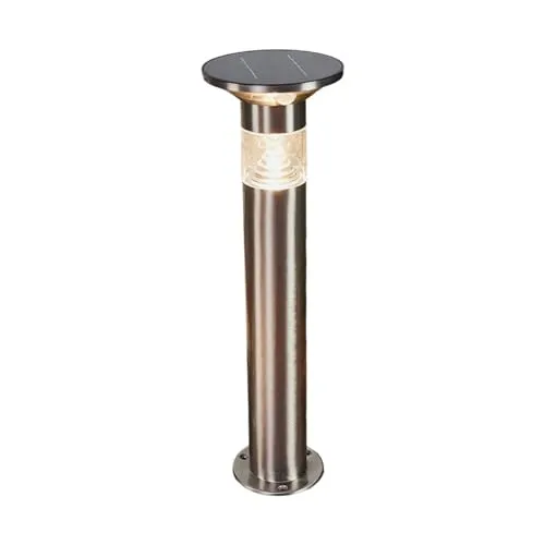 Lindby Gartenleuchte Jalisa – Moderne LED-Sockelleuchte - Lampen – Edelstahl-Gartenleuchte mit Bewegungsmelder, erhöht die Helligkeit bei Bewegung von 75 Lumen auf 400 Lumen. Ideal für Sicherheit und Stil im Außenbereich.