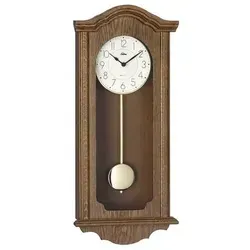 Selva Technik Wanduhr Quarz-Pendelwanduhr - Regulator Selva Exklusiv - Exklusive Funk-Pendelwanduhr aus hochwertiger Eiche, vereint zeitloses Design mit moderner Technik. Wählbare Melodien und Nachtabschaltung machen sie zum idealen Wohnaccessoire.