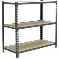 PROREGAL Schwerlastregal SMALL MULI 100x110x50cm - Stabiles Werkstattregal mit 3 verstellbaren Fachböden, Traglast von 200kg pro Ebene und schneller Montage in nur 10-15 Minuten. Ideal für Lager, Keller und Werkstatt.
