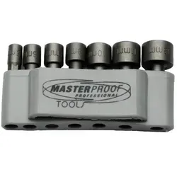 Masterproof Stecknüsse f. Akkuschrauber 5-6-7-8-10-11-13 mm 20570