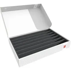 DSLB075P10 - Lagerbox für Modelleisenbahn Loks und Wagen - Werkstatteinrichtung mit Double-Size Schaumstoffeinlage für perfekten Schutz Ihrer Spur 00 Modelle. Ideal für sicheren Transport und staubgeschützte Aufbewahrung.