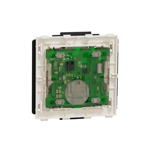 Schneider Electric Merten MEG5001-6000 Funk-Taster - Funk-Wandsender für Smart Home, elegantes Design in Lotosweiß, ermöglicht kabellose Steuerung von Geräten für mehr Wohnkomfort.