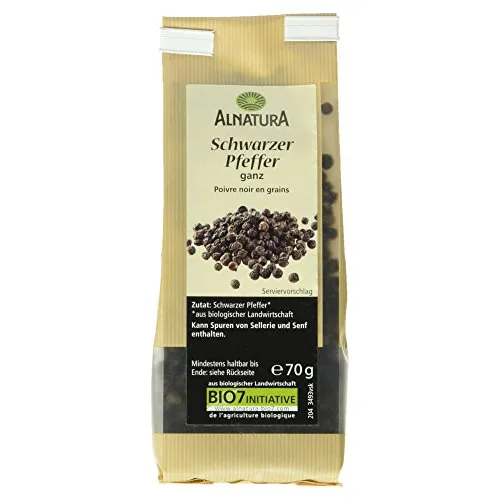 Alnatura Bio Schwarzer Pfeffer ganz, 70g