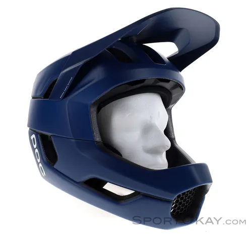 POC Otocon Fullface Helm - Dunkel Blau - L - Fahrradhelme, robuster Fullface Helm für optimalen Schutz und Komfort bei Downhill- und Freeride-Abenteuern.
