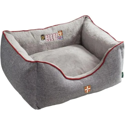 HUNTER University Hundesofa, College-Style, 60 x 40 cm - Hundesessel & -sofas mit wendbarem Innenkissen und rutschfestem Design, ideal für trendbewusste Hunde und pflegeleicht durch maschinenwaschbaren Bezug.