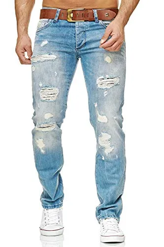 Red Bridge Jeans Destroyed Hose RB-171 - Lässiger Style mit Rebellion - Jeans mit Destroyed Effekten und Loose Fit Passform, ideal für einen trendigen Look. Erhältlich in verschiedenen Blautönen, perfekt für Alltag und Festivals.