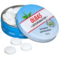 Olbas Lutschtabletten - Arzneimittel zur Linderung von Halsschmerzen, mit einer einzigartigen Kombination aus ätherischen Ölen für erfrischende und wohltuende Wirkung.
