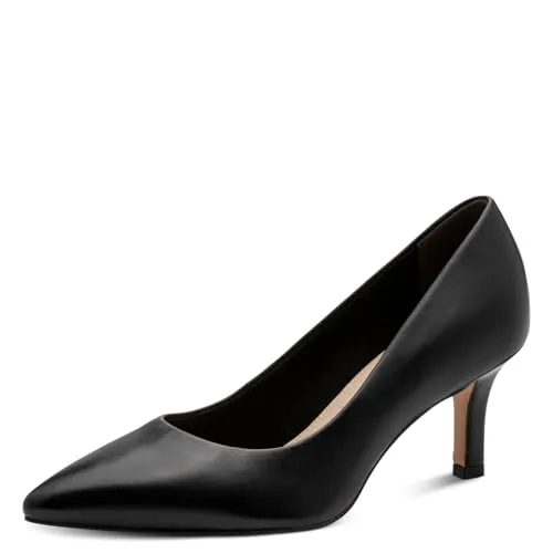Tamaris Damen Klassische Pumps - Elegante Damen-Pumps aus hochwertigem Leder mit 7,5 cm Stiletto-Absatz, ideal für besondere Anlässe oder das Büro.
