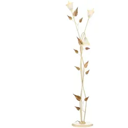 Stehleuchte Vanda Weiß/Beige - Elegantes Design für Ihr Zuhause - Stehleuchte Vanda in Weiß/Beige, max. 6 Watt, sorgt für stimmungsvolles Licht und passt perfekt in jedes Wohnambiente.