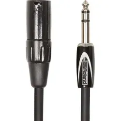 Roland Black-Serie RCC-10-TRXM - 3m symmetrisches Verbindungskabel 6,3-mm-TRS auf XLR, studioqualität mit hoher dichte und maximale dynamik