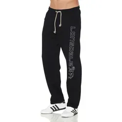 Lonsdale Herren Jogginghose STONESFIELD, Black XXXL - Trainingsbekleidung in normaler Passform, aus 100% Baumwolle mit stylischer Logo-Stickerei und praktischen Eingriffstaschen für optimalen Komfort.