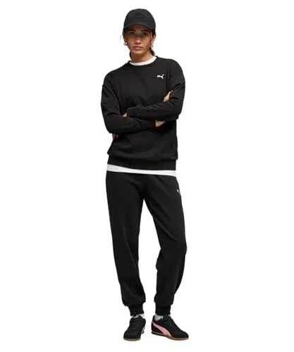 PUMA Damen Relaxed Trainingsanzug S, Black – Bequemer Style für jeden Tag - Entdecken Sie den PUMA Damen Relaxed Trainingsanzug aus weichem French Terry. Ideal für Freizeit und Sport, bietet er eine lockere Passform und hohen Tragekomfort.