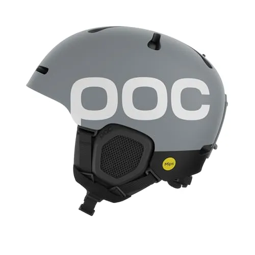 POC Fornix BC Skihelm (Größe 59-62CM, grau) - Backcountry-optimierter Skihelm mit MIPS-Technologie, RECCO und twICEme für maximalen Schutz und Sicherheit auf der Piste.