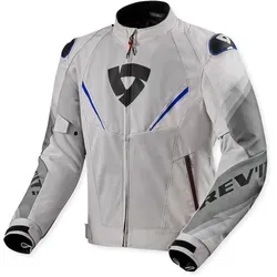 Revit Quantum 3 Air Motorrad Textiljacke, blau-silber, Größe M - Motorradjacke mit atmungsaktivem Material, ideal für warme Tage, ausgestattet mit zwei Taschen und einem kurzen Verbindungsreißverschluss für maximalen Komfort.