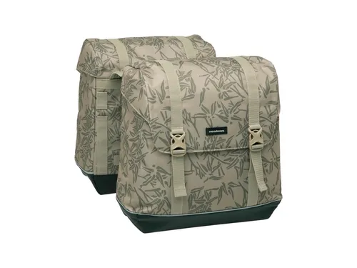 New Looxs ALBA MIK Bamboo Sand 42L Gepäckträgertasche - Fahrradtaschen mit 42 Litern Volumen, aus umweltfreundlichem Bambusmaterial, ideal für längere Radtouren oder den täglichen Einkauf.