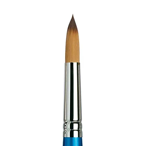 Winsor & Newton 5301016 Cotman Aquarell Synthetikhaar Pinsel - Serie 111 - Rundpinsel, kurzer Stiel mit exzellenter Sprungkraft, Farbtragekraft und Punktgenauigkeit - Nr. 16 - 11,5 mm
